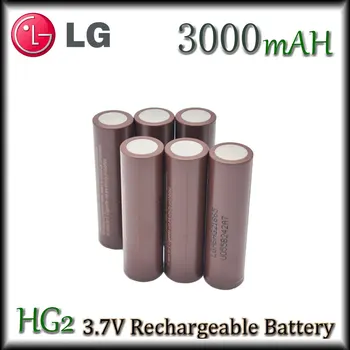 100% Новый оригинальный аккумулятор HG2 18650 3000 мАч 18650 HG2 3,7 В разряда 20A, предназначенный для аккумуляторной батареи HG2 Power