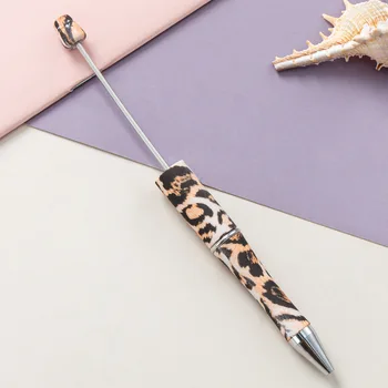20шт Сексуальный Леопардовый Принт Пластиковая Шариковая Ручка из бисера 