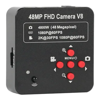 2K 48MP 1080P HDMI USB, цифровой видеомикроскоп, камера с одновременным выходом, Парфокальный объектив C Mount для ремонта печатных плат