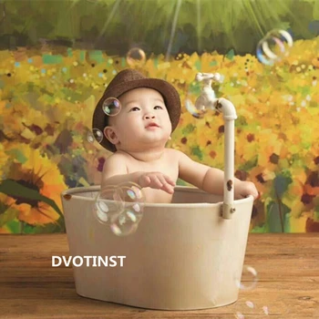 Dvotinst Реквизит для фотосъемки новорожденных, Железное Ведро для позирования, Ванна для фотосъемки ребенка, Аксессуары для студийных съемок Bebe, Реквизит