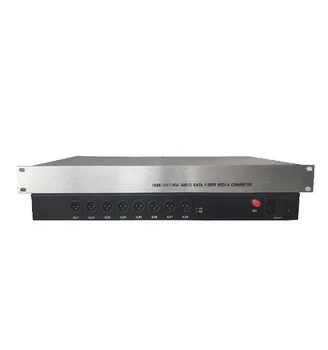 ETV 8-канальный XLR аудио оптический приемопередатчик с высоким качеством и без шума