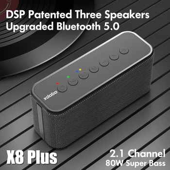 XDOBO X8 Plus Беспроводной Bluetooth Динамик Портативная Звуковая Колонка Сверхвысокой Мощности 80 Вт Сабвуфер Для Зарядки мобильного телефона Бумбокс