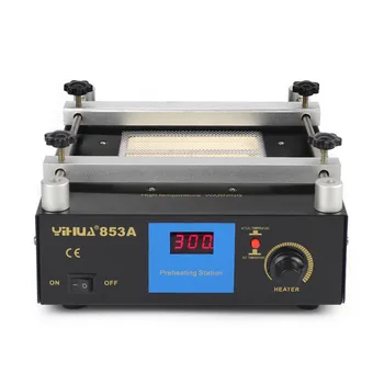YIHUA-853A станция предварительного нагрева без содержания свинца с постоянной температурой, паяльная станция BGA, обновление нагревательной платформы с цифровым дисплеем, 600 Вт