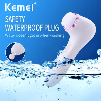 Высококачественная USB-зарядка Kemei KM-1615 Водонепроницаемая Машина для чистки лица