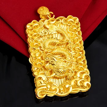 Вьетнамский бренд Shajin Domineering, мужской клык Будды, тайский золотой Будда Майтрейя, позолоченное ожерелье, подвеска