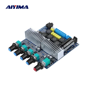 Плата Усилителя сабвуфера AIYIMA TPA3116 2,1-Канальный Усилитель Высокой Мощности Bluetooth 5,0 Аудио Усилители DC12V-24V 2*50 Вт + 100 Вт Amplificador