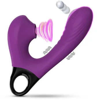 Сосущий G Spot Plug Фаллоимитатор Массажер Секс Игрушки Вибраторы для Женщин Сосание Клитора Женский 15 Режимов Стимуляции Клитора для Взрослых