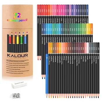 набор цветных карандашей 72шт Художественная живопись Геодезия и картографирование Профессиональные цвета для рисования Школьные принадлежности Цветные